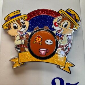 NWT Disney Pin Trading 25th Anniversary Chip 'n Dale Pin.
